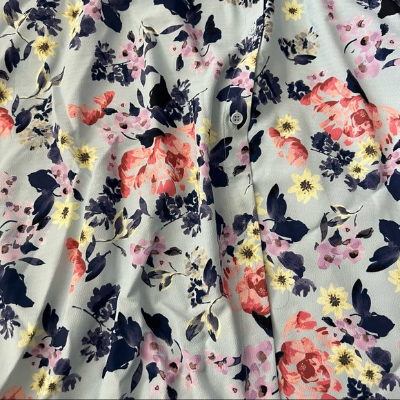 French Connection cerisier floral tied midi dress cottage core - Picture 6 of 7